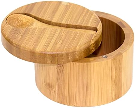  Double Dipper Two Salt Boxes With Spoons And Tray, 6 Ounce Capacity Each