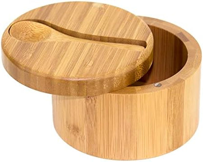  Double Dipper Two Salt Boxes With Spoons And Tray, 6 Ounce Capacity Each