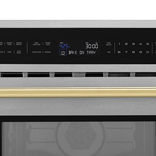  INE Autograph Edition 30” 1.6 Cu Ft. Built-in Convection Microwave Oven In Fingerprint Resistant Stainless Steel And Gold Accents