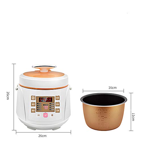  Small Electric Pressure Cooker, 2L Mini Smart Electric Pressure Cooker For 1-2 People,70 KPa Pressure, 2L Electric Pressure Cooker, 701W Power,