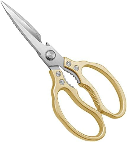  Kitchen Scissors All Purpose Heavy Duty, Kitchen Shears Dishwasher Safe, Ultra Sharp Stainless Steel Kitchen Gadgets, Cooking Cutter For Chicken, Meat, Poultry, Fish, Herbs, Grape (Black)