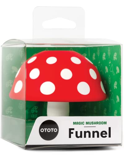  Magic Mushroom Small Funnel - Kitchen Funnels For Filling Bottles Or Containers - Silicone Funnel, Plastic Funnel For Liquids - 100% Food Safe, BPA-Free, Dishwasher Safe Collapsible Funnel