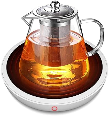  Lectric Coffee Cup Warmer For Desk, Smart Coffee Mug Heater Warmer For Home Office, Warming Plate For Tea, Milk & Candle – ENIGMA (White)
