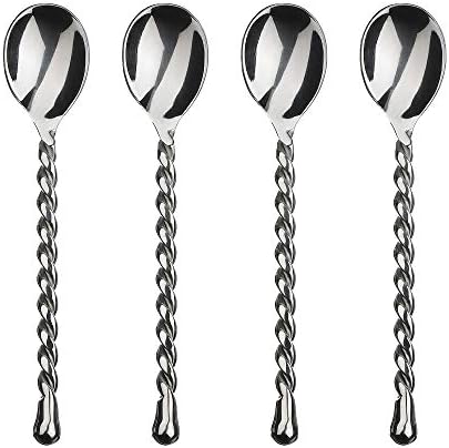  4-Piece Knife Set-Silver Tear Collection Polished/Matte Stainless Steel Spreaders, Cheese And Butter Spreading Knives, Dishwasher Safe