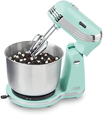 Dash Ash Stand Mixer (Electric Everyday Use): 6 Speed & Quest Countertop Blender 1.5L With Stainless Steel Blades For Coffee Drinks, Deserts, Frozen Cocktails, Purées, Shakes, Soups - Aqua