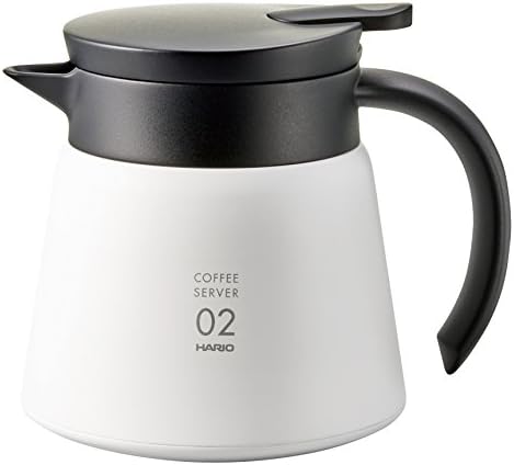 Hario V60 Insulated Metal Beverage Server, 600ml, Black