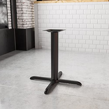  33'' X 33'' Restaurant Table X-Base With 4'' Dia. Table Height Column