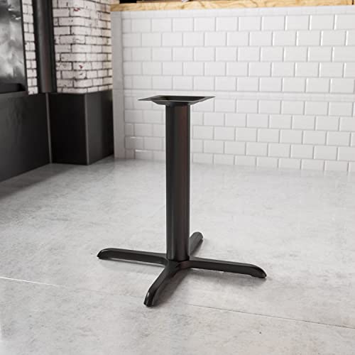  33'' X 33'' Restaurant Table X-Base With 4'' Dia. Table Height Column