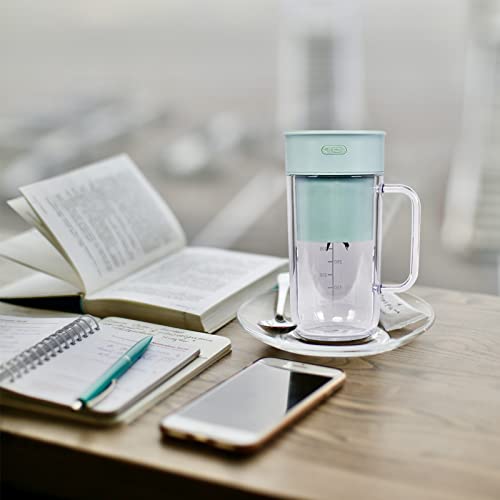  Portable Blender, Portable Juicer, Small Blender, Mini Blender, Smoothie Blender, Smoothie Maker, Blender Cup, Personal Blender For Shakes And Smoothies, 11 Oz USB Rechargeable For Traveling, Gym, Office,with Free Ice Cube Tray.