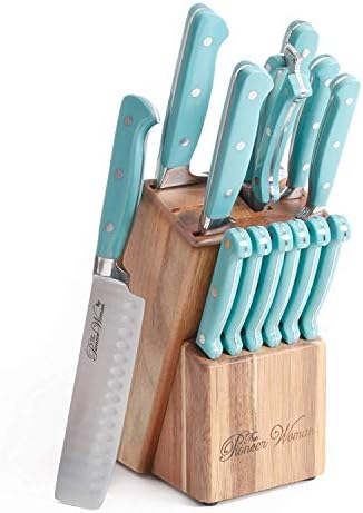  14-Piece ,TURQUOISE,The Pioneer Woman Cowboy Rustic Cutlery Set,