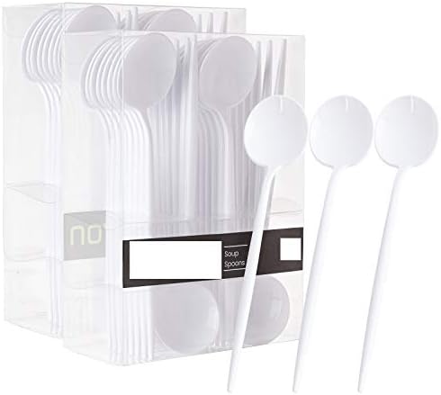 Novelty Modern Flatware, Cutlery, Disposable Plastic Salad Forks Luxury White 32 Count