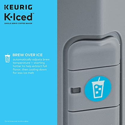 Keurig® K-Iced Coffee Maker, Single Serve K-Cup Pod Iced Coffee Maker, With Hot And Cold Coffee Capabilities, Brews Any K-Cup Pod, Gray