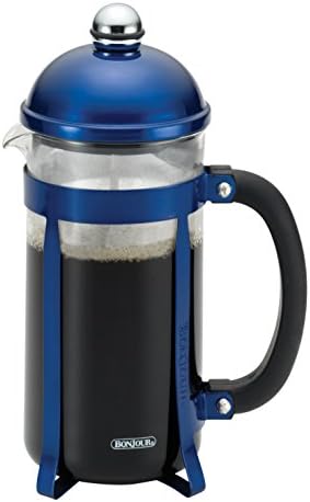 Jour Maximus French Press Coffee Maker, 8 Cup, Silver