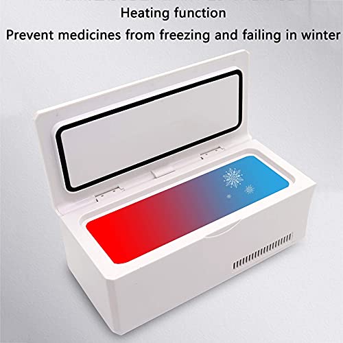  TONPOP Mini Fridge Refrigerator Box Portable Intelligent Control LED Rechargeable Car Dual-use Portable Small Portable Refrigerator ()