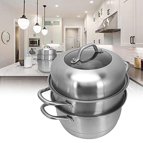  Stainless Steel Steamers, Even Heat Transfer Resistance Steam Pot For Home
