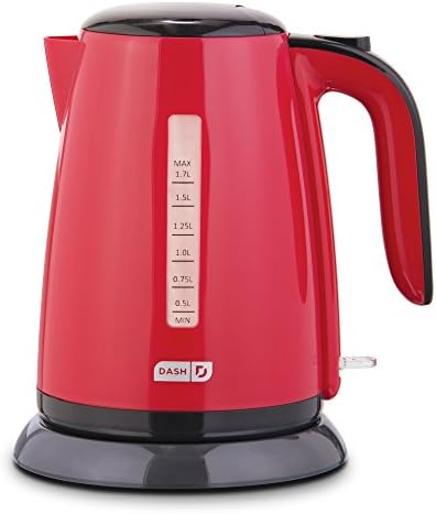 Dash Ash Easy Electric Kettle + Water Heater With With Rapid Boil, Cool Touch Handle, Cordless Carafe + Auto Shut Off For Coffee, Tea, Espresso & More, 57 Oz. / 1.7L - Aqua
