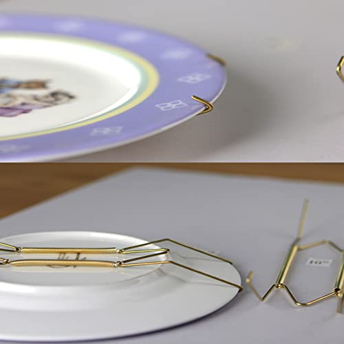  20 Pack Plate Hanger 4 6 8 10 Inches Wall Plate Hangers Decorative Wire Plate Hanger With 20 Wall Hooks 30LB 50LB