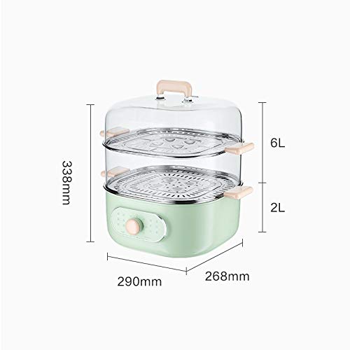  Electric Steamer Multifunctional Large-Capacity Double-Layer Breakfast Artifact Small Transparent Egg Steamer Household