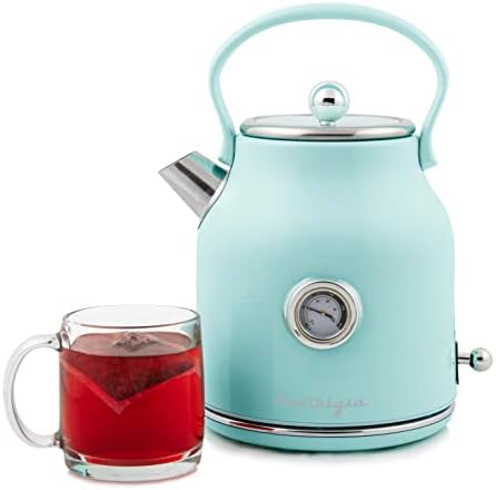 Retro Coffee Maker, 12 Cup, Vintage Coffee Machine With Adjustable Timer, Warm Function, Anti Drip, Glass Carafe Included, Aqua
