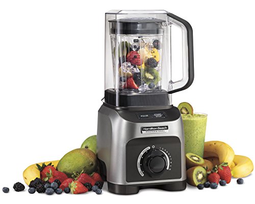  Quiet Shield Blender, 1500W, 32oz BPA Free Jar, 4 Programs & Variable Speed Dial For Puree, Ice Crush, Shakes And Smoothies, Silver (58870)