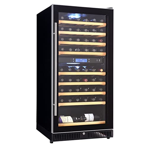  KEINXOW 48 Independent Wine Seller Wine Cooler Refrigerator Static Wine Refrigerator Digital Temperature Control Red, White, Champagne, Sparkling Wine