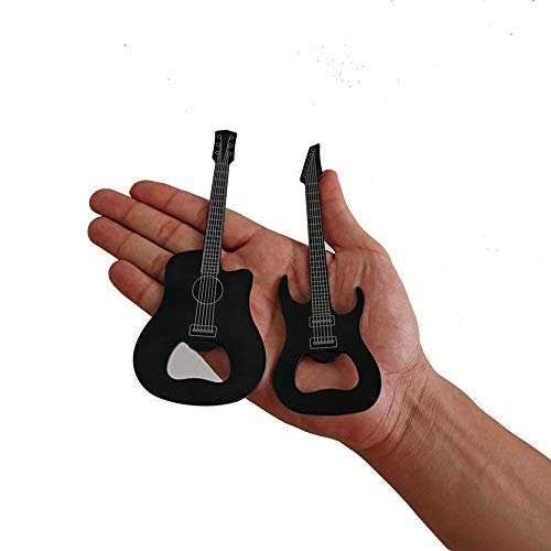  Stainless Steel Guitar Shaped Bottle Opener (2 Pack)