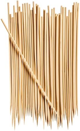  [100 Count] 12 Inch Bamboo Skewers For Shish Kabob, Grilling, Fruits, Appetizers, And Cocktails