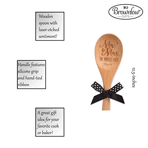  Wooden Spoon With Sentiment, Mr. And Mrs. The Perfect Mix