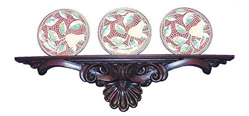  Hickory Manor House Scroll Shell Plate Holder, Napoleon