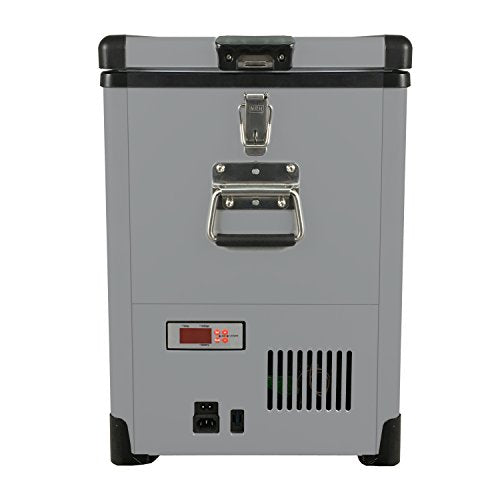  FM-452SG 45 Quart Slimfit Portable Refrigerator, AC 115V/ DC 12V Real Freezer For Car, Home, Camping, RV-8°F To 50°F, Charcoal, Gray