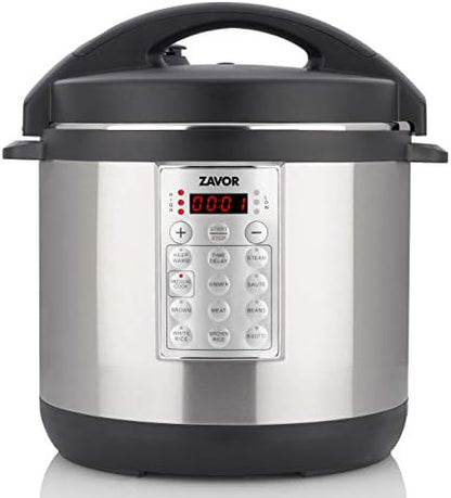  Zavor Select 6 Quart Electric Pressure Cooker And Rice Cooker With Non-stick Inner Cooking Pot And Brushed Stainless Steel Finish (ZSESE01)