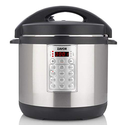  Zavor Select 6 Quart Electric Pressure Cooker And Rice Cooker With Non-stick Inner Cooking Pot And Brushed Stainless Steel Finish (ZSESE01)