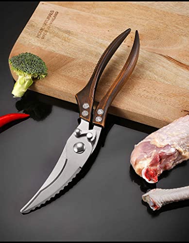  Heavy Duty Kitchen Scissors For Cutting Poultry, Meat, Chicken, Fish, Herbs. Extra Strong Bone Scissors. Heavy-duty Kitchen Scissors With Safety Lock.