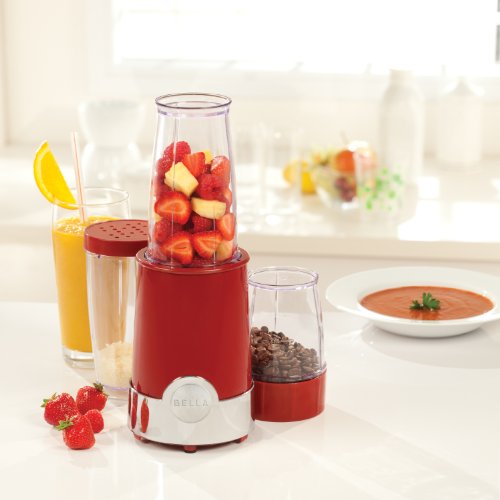 Bella 13577 12-Piece Rocket Blender, Red