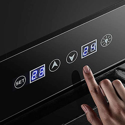  ATAAY Thermoelectric Cigar Cabinet, Wine Cabinet - Drug Cooler- Bar Refrigerator - Countertop Wine - Freestanding Refrigerator With LCD Digital Display