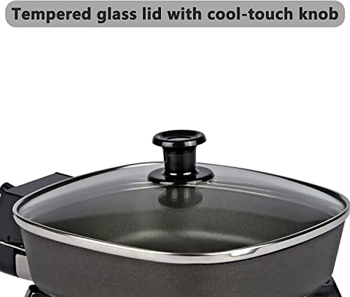  6-inch Small Electric Skillet - With Glass Lid - Serves 1 To 2 People