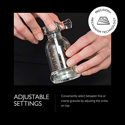 Cole & Mason OLE & MASON Tap Salt And Pepper Grinder Set - Acrylic Mills Include Precision Mechanisms And Premium Sea Salt And Peppercorns
