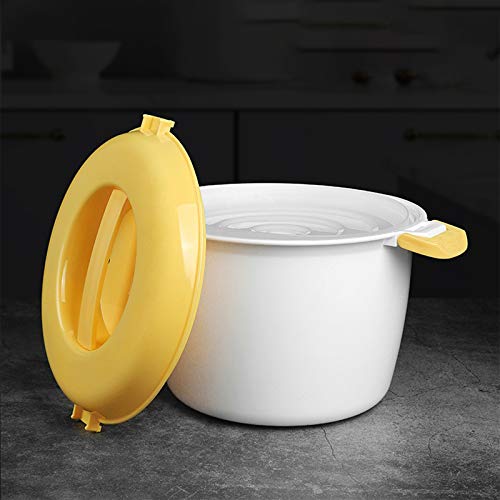  Portable Microwave Oven Rice Cooker Multifunctional Steamer 2000Ml Insulation Lunch Box Steaming Utensils For Microwave