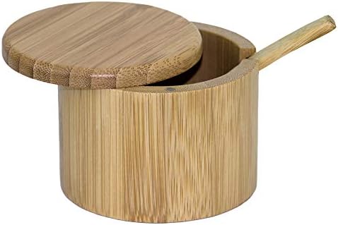  Double Dipper Two Salt Boxes With Spoons And Tray, 6 Ounce Capacity Each