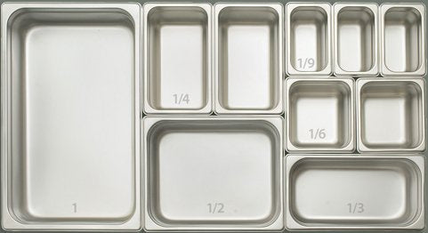  Tiger Chef 6-inch 1/3 Third Size Stainless Steel Anti-Jam Steam Table Pans 6-Pack