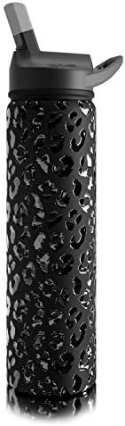  27oz Insulated Water Bottle Thermos, Premium Triple Layer Vacuum Stainless Steel, BPA Free Wide Mouth Lid With Carabiner Clip