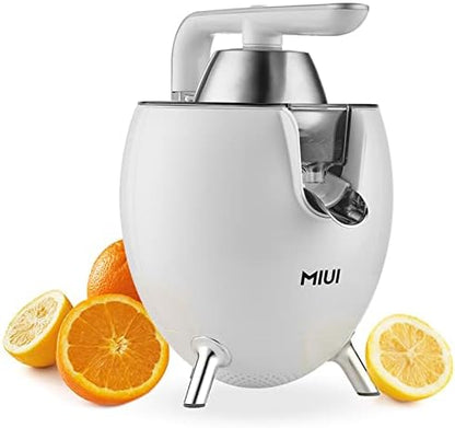 Citrus Juicer - Electric Orange Juice Squeezer Powerful Motor-Stainless Steel Cup Body Easy To Clean, Juicer Machine Maker For Lemon Grapefruits (White)