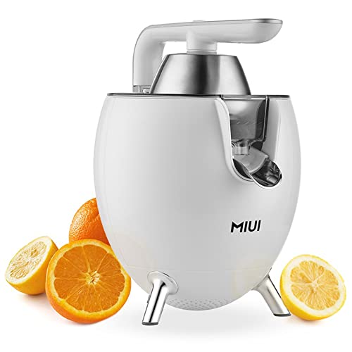  Citrus Juicer - Electric Orange Juice Squeezer Powerful Motor-Stainless Steel Cup Body Easy To Clean, Juicer Machine Maker For Lemon Grapefruits (White)