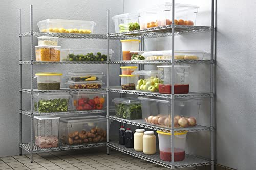 Rubbermaid Commercial Products 1815321 Food/Tote Box Storage Container With Lid, Plastic, Clear (Container And Lid)