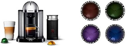  Nespresso Vertuo Coffee And Espresso Machine By Breville, 5 Cups, Chrome