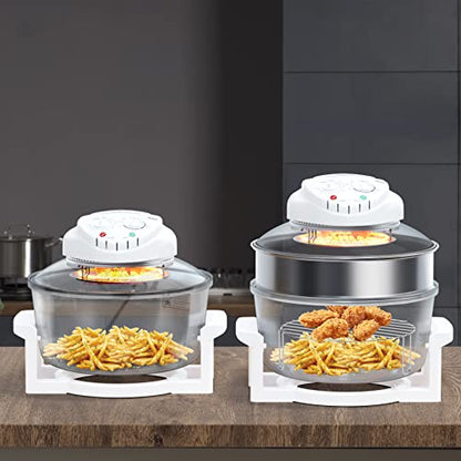  Infrared Halogen Oven Chicken Turbo Cooker Oven Large 17 Quart For Healthy Meals Fries Chips With 11 Accessories