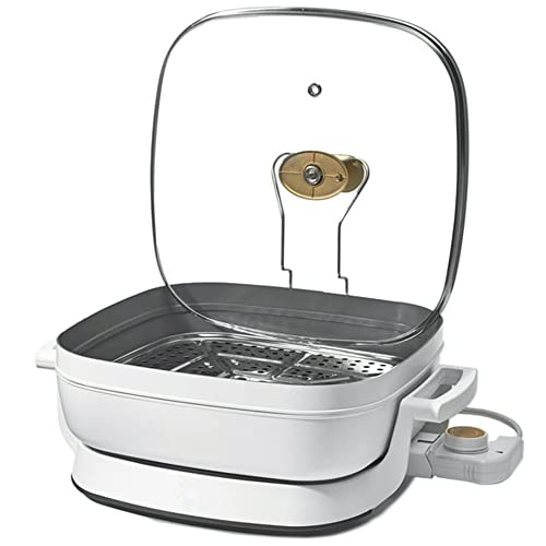 GENERIC 5-in-1 Electric Expandable Skillet, White Icing, Up To 7 QT