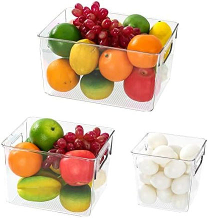  2 Pack Round Plastic Rotating Turntable Organizers -Clear Lazy Susan Organizer Container Bins For Cabinet, Pantry, Fridge, Countertop, Kitchen, Vanity - Spinning Organizer For Spices, Condiments
