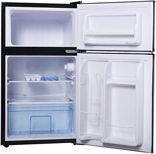  Black 2 Door 3. 4 Cu. Ft Compact Refrigerator Freezer CFC Free Furniture Home