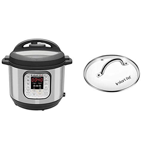  Duo 7-in-1 Electric Pressure Cooker, Sterilizer, Slow Cooker, Rice Cooker, Steamer, Saute, Yogurt Maker, And Warmer, 8 Quart, 14 One-Touch Programs & 8 Quart Glass Lid